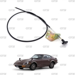 สายดึงฝากระโปรง 1 เส้น สีดำ สำหรับ Datsun/Nissan FAIRLADY 240Z 260Z 240Z 260Z Z432 ปี 1970-1978